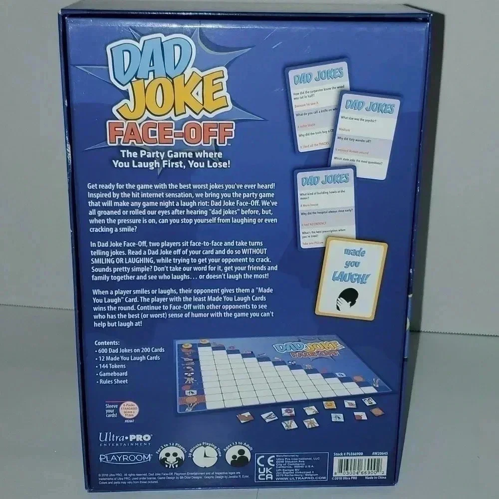 Dad Joke Face-Off Party Game 600 Jokes
